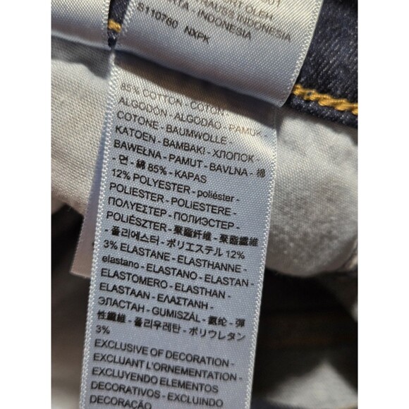 Levi's Women's Skinny Jeans - Dark Blue - Picture 8 of 13